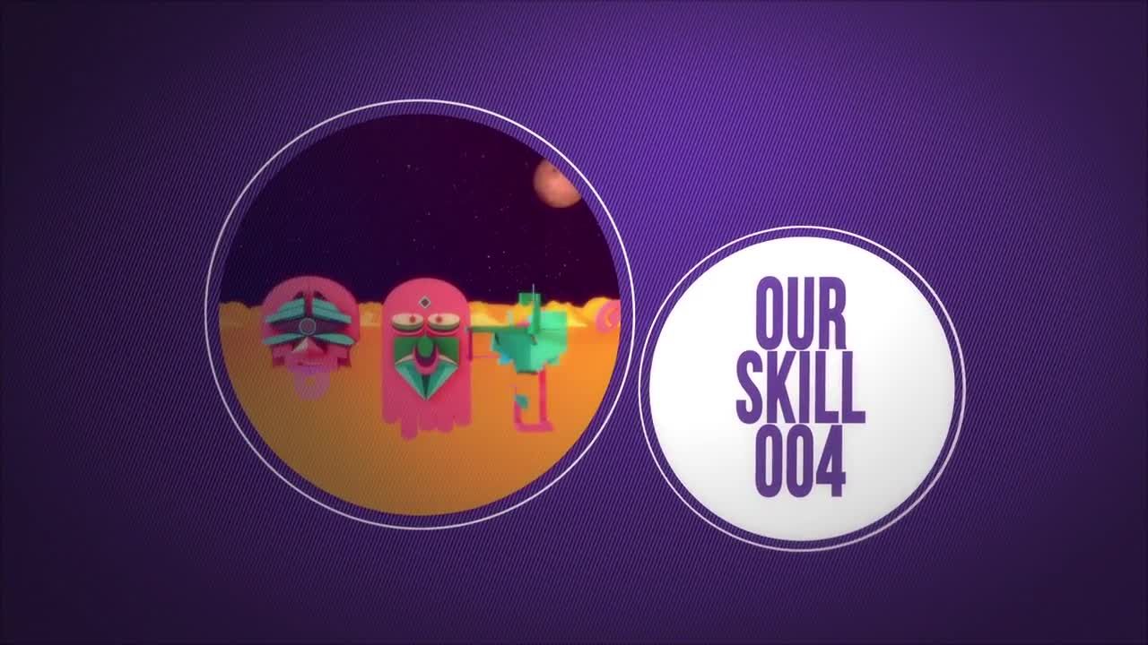 色彩鲜艳的现代文字排版动画素材库精选AE模板