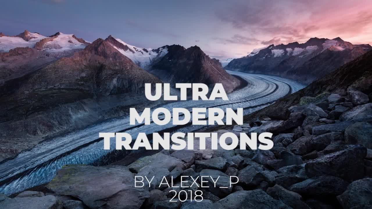 10个超现代过渡转换素材库精选pr模板