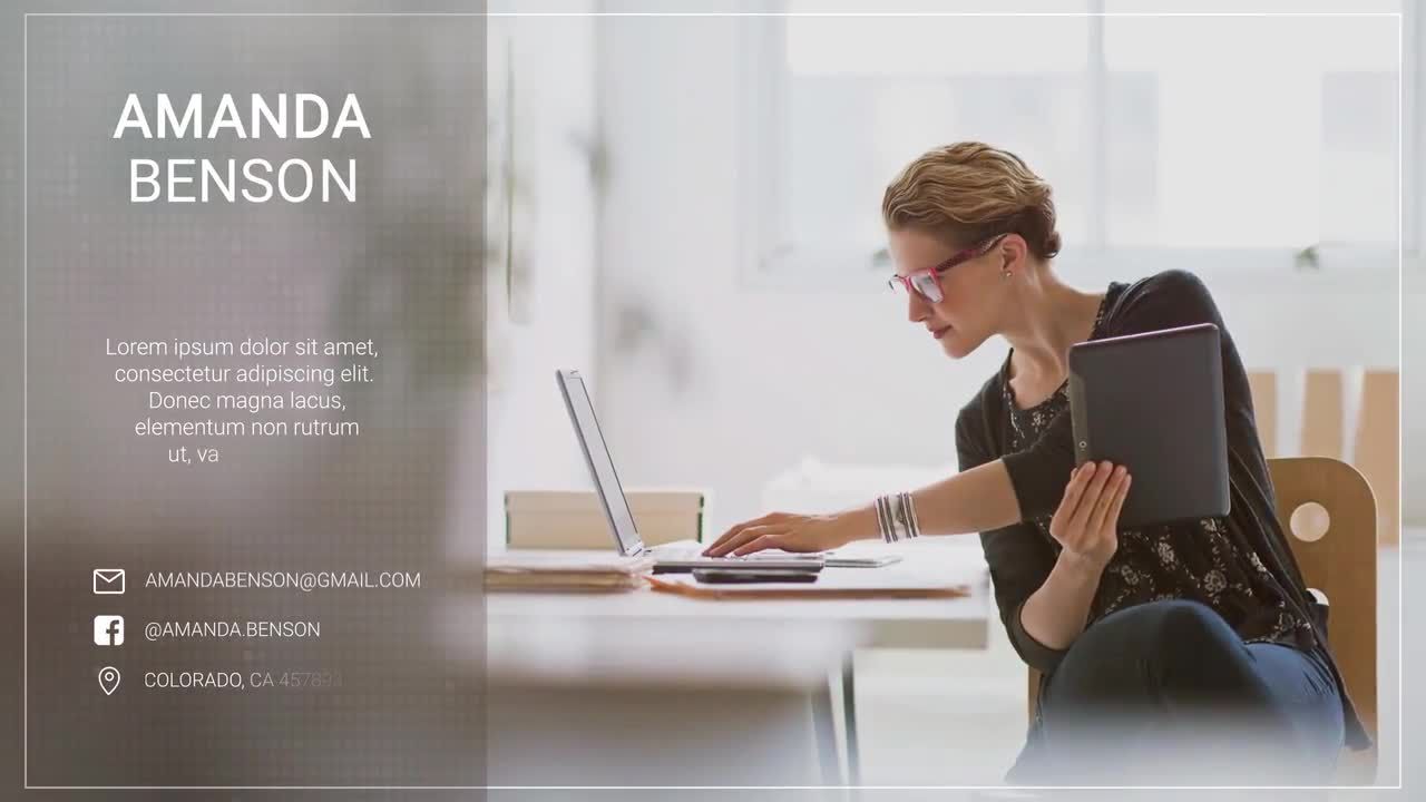 公司商务宣传视频图文介绍片头展示素材库精选AE模板