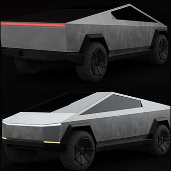 特斯拉网络卡车素材之家精选3D模型