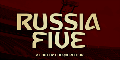 Russia Five font素材之家精选英文字体