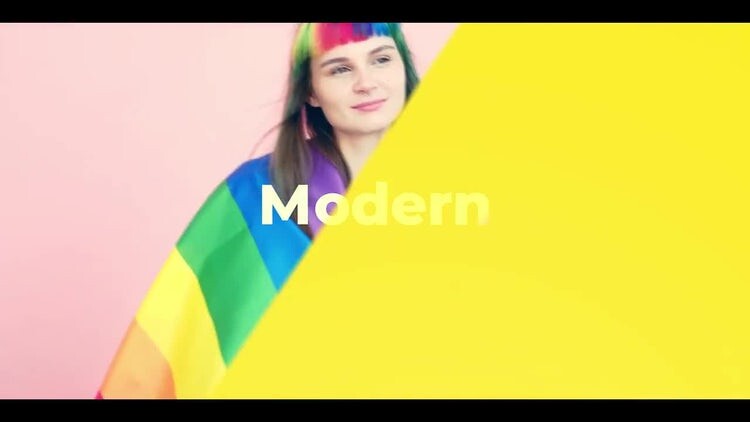 时尚活力的动画开场白素材库精选AE模板