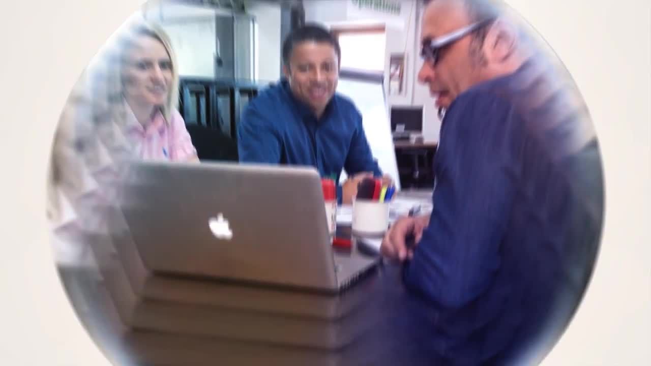 快速动态圆形图片翻转logo展示素材库精选AE模板