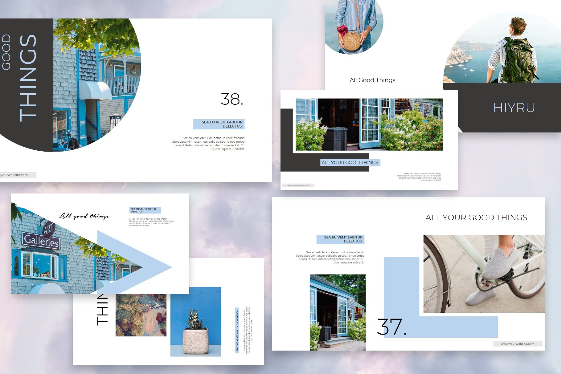 时尚多用途的PPT模板下载 HIYRU Powerpoint Template [pptx]插图(6)