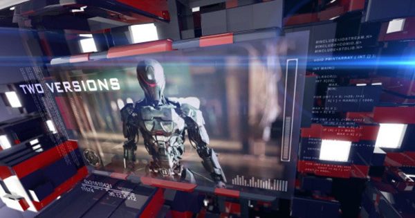 3D科幻技术旋转屏幕开场素材库精选AE模板 3D Sci-Fi Technology