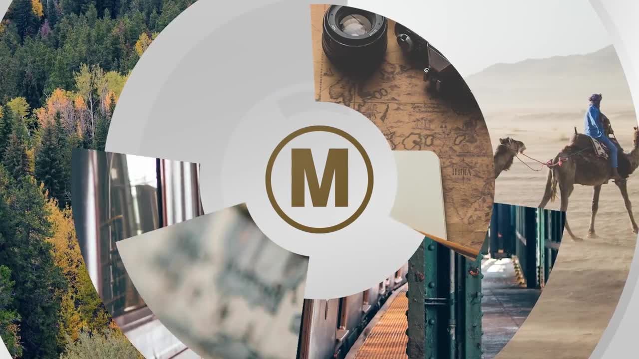 优雅创新的三维圆环路径Logo展示素材库推荐PR模板