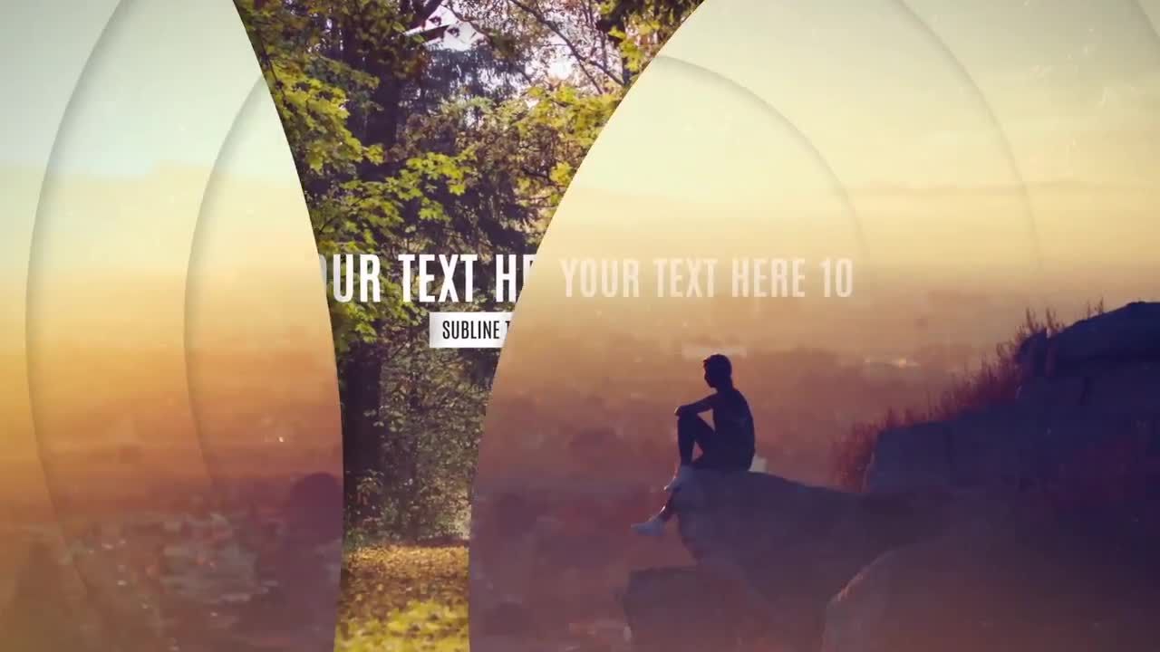 优雅有趣的视差幻灯片素材库精选AE模板