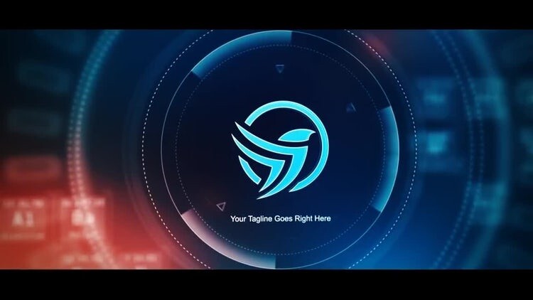 时尚活力的HUD徽标素材库精选AE模板