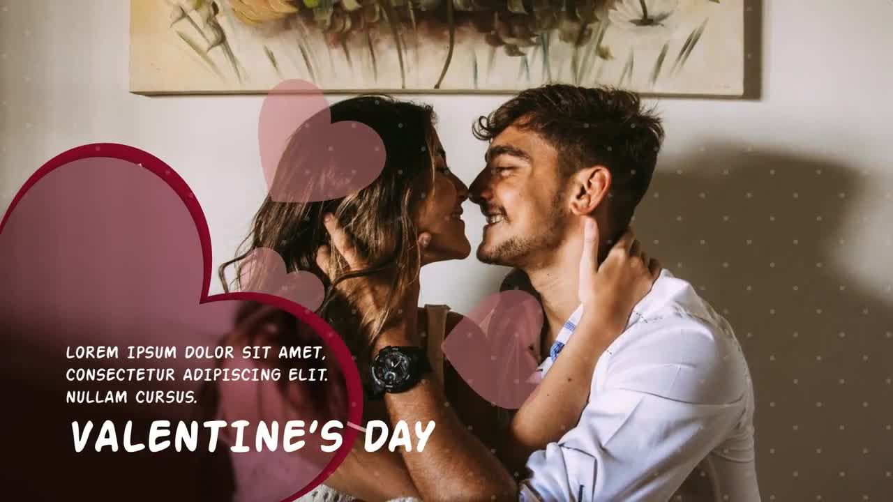 浪漫的情人节纪念照片展示素材库精选AE模板