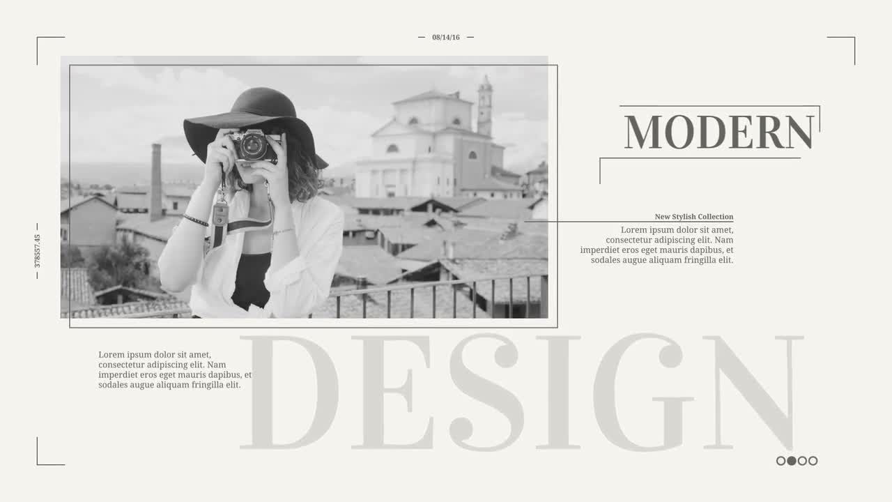 现代时尚时装宣传图文展示效果素材库精选AE模板