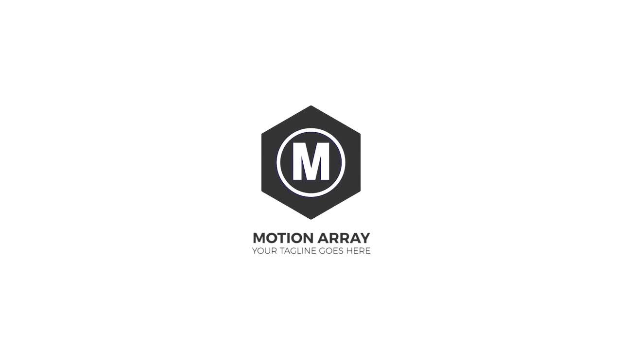 简单干净logo动画素材库推荐PR模板