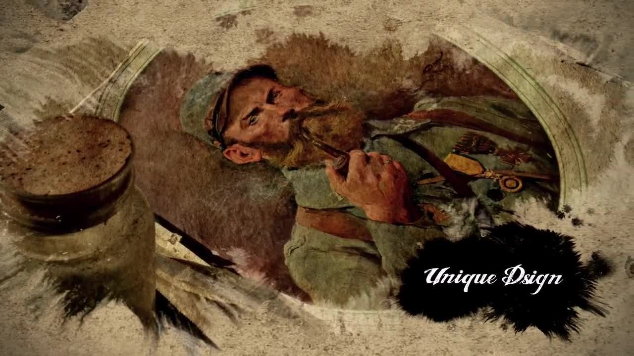 电影墨迹效果显示素材库精选AE模板