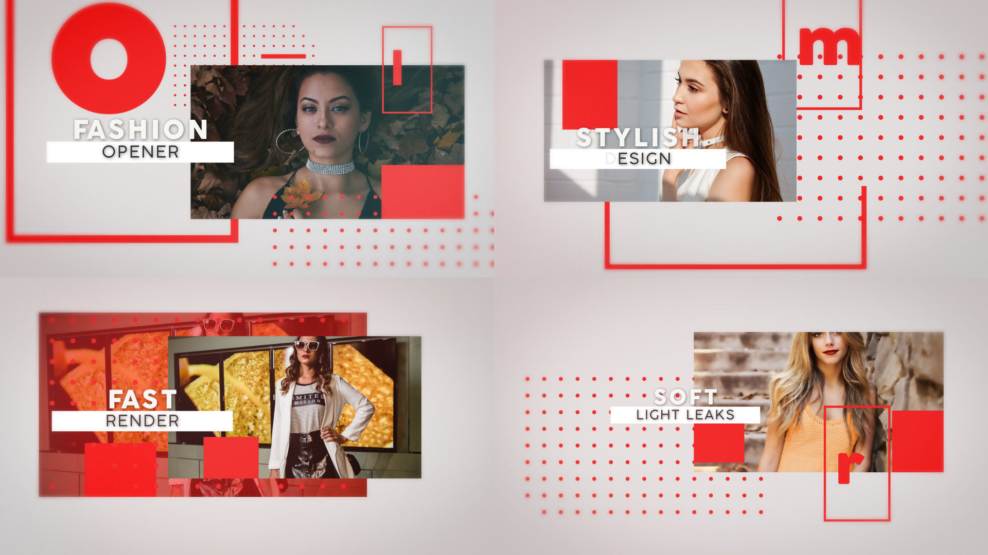 时尚明亮活力的动态动画素材库精选AE模板