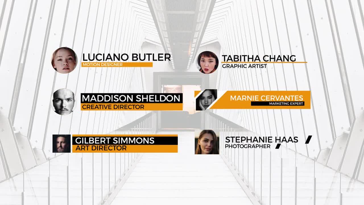 6个带头像的图文介绍标题素材库精选AE模板