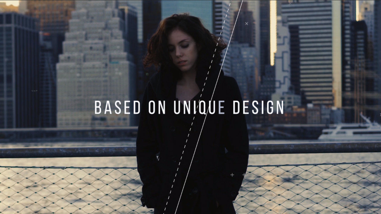 酷炫的故障和扭曲效果幻灯片介绍素材库精选pr模板