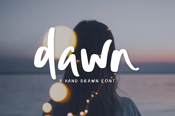 Dawn | Hand Drawn Font素材之家精选英文字体