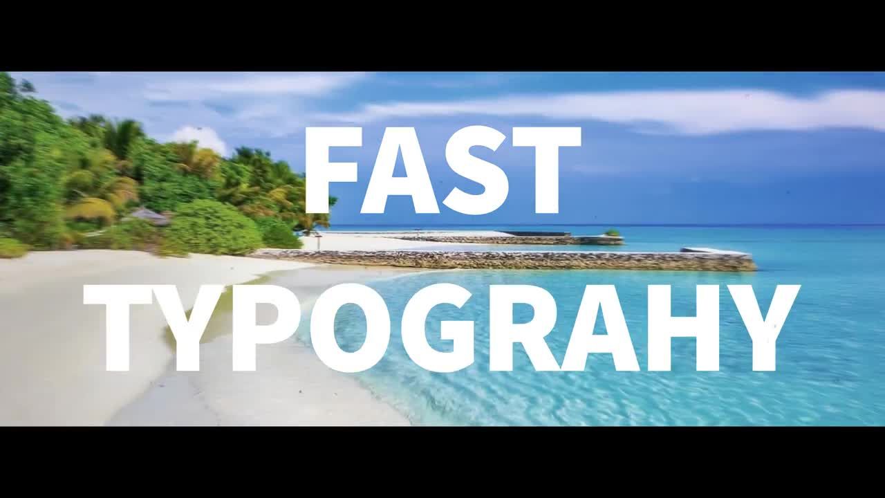 创意时尚快速的排版视频片头素材库精选AE模板