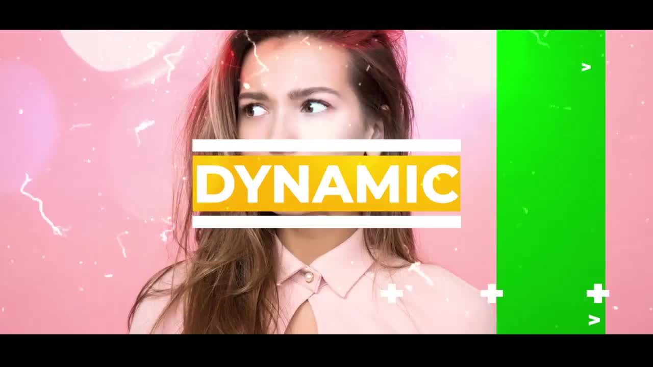 色彩绚丽的时尚图形切换图文展示素材库精选AE模板