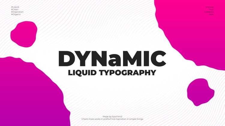动态液体印刷介绍品牌素材库精选AE模板
