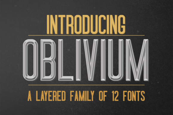 Oblivium Font Family素材之家精选英文字体