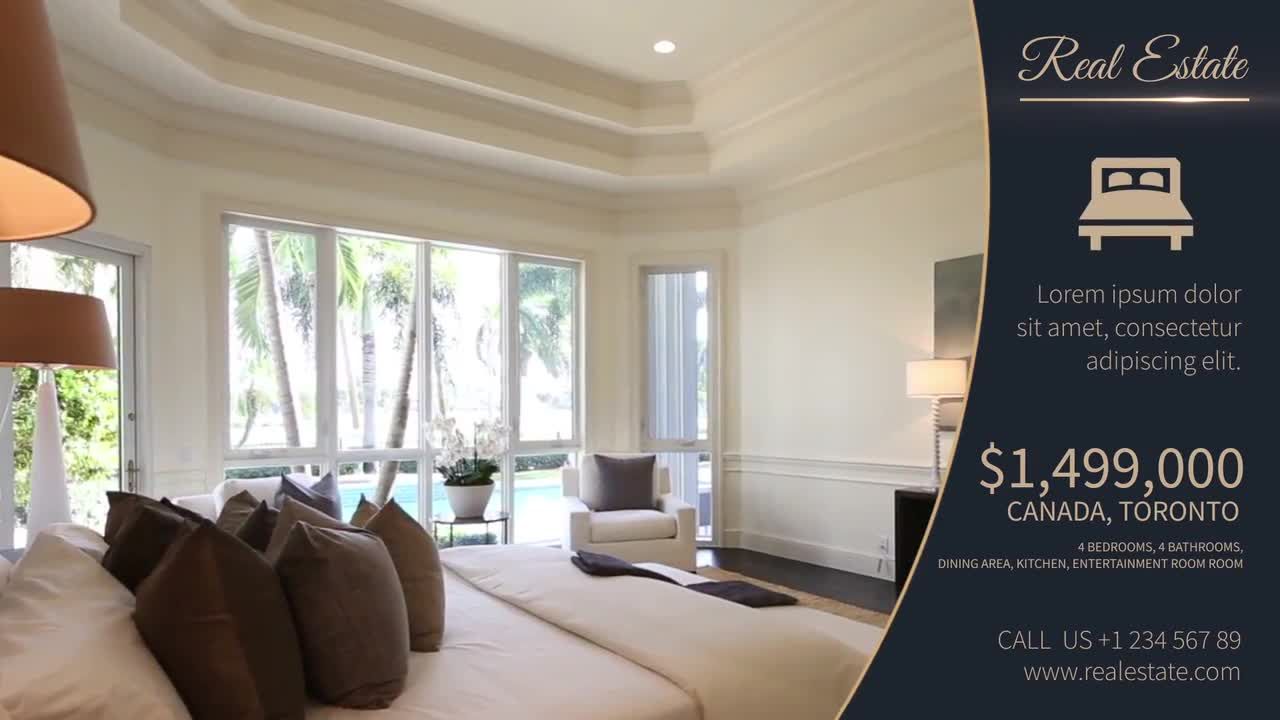 干净优雅的房地产促销素材库精选AE模板