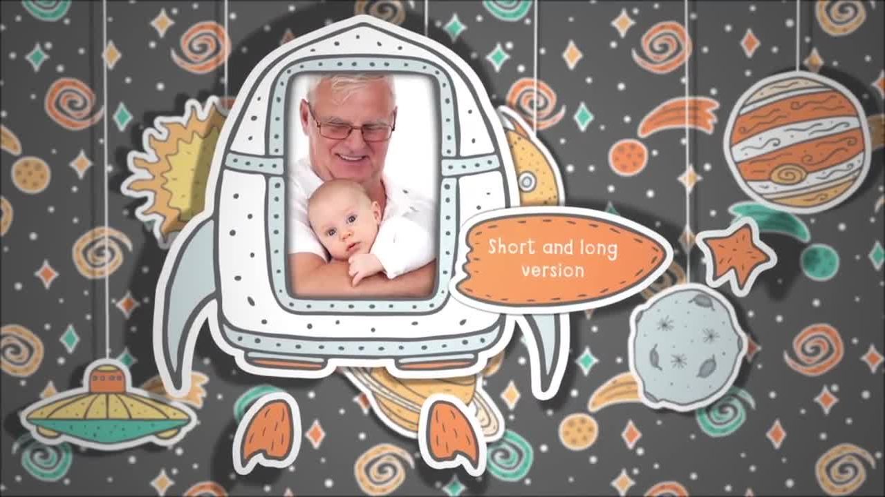 童年记忆相册幻灯片素材库精选AE模板