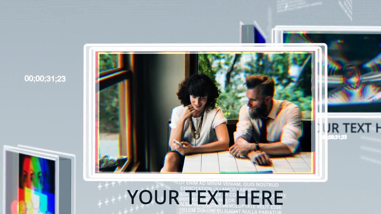 时尚的平滑过渡效果图文展示素材库精选AE模板Corporate