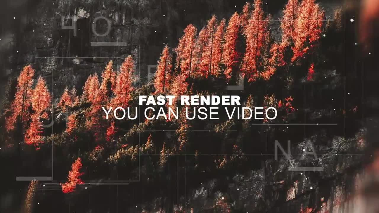 整洁有序的平滑幻灯片素材库精选AE模板