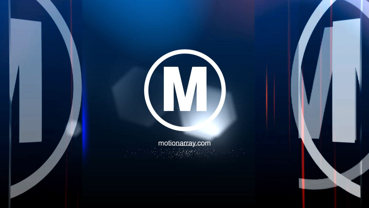 Element 3D中的反光徽标素材库精选AE模板