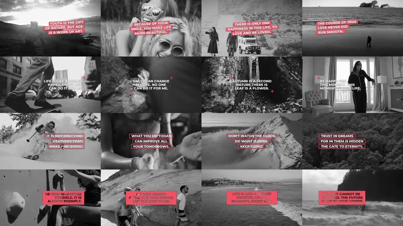 社交媒体视频图形动画工具包素材库推荐PR模板