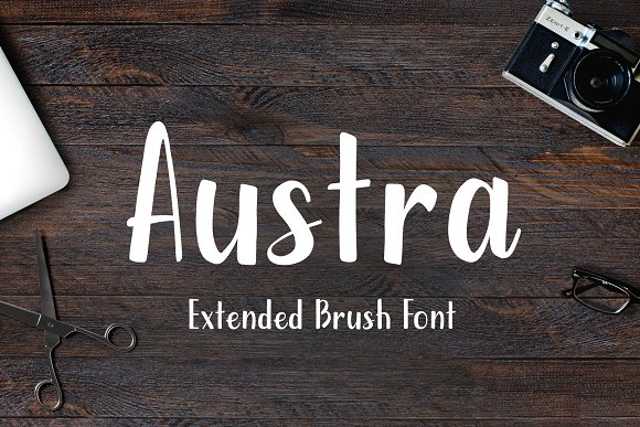 Austra Extended Brush Font素材之家精选英文字体