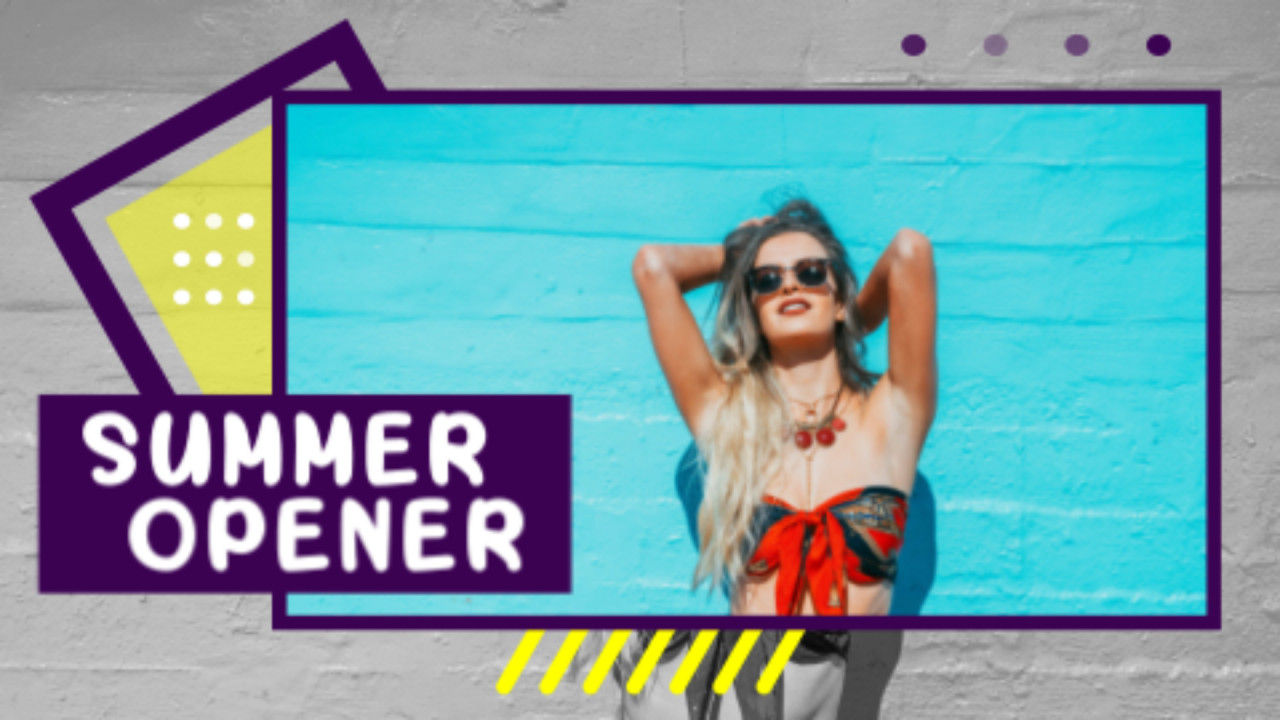 放克疯狂开场动画素材库精选AE模板