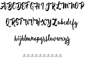 Breakfast on the beach Personal font插图1