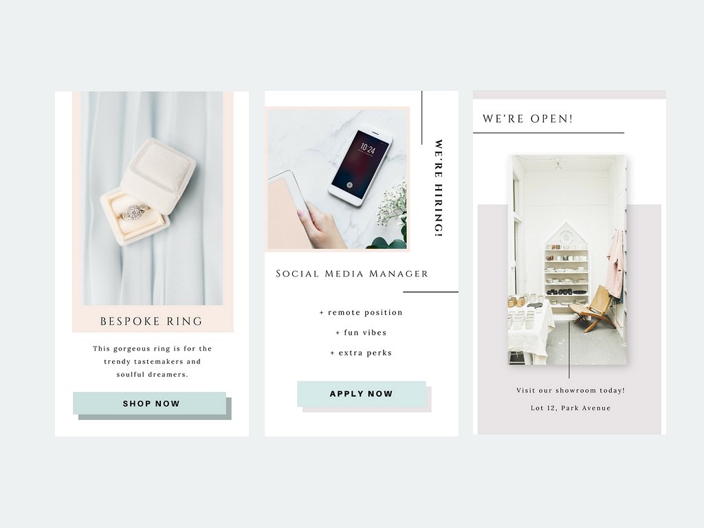 社交媒体新媒体文章贴图设计模板素材库精选 CANVA Insta Stories for Tastemaker插图(6)