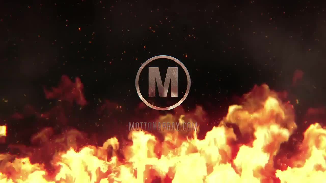 火焰特效文本动画素材库推荐PR模板