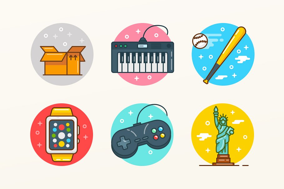 250枚创意多彩图标合集 Ballicons 3 Icon Pack插图(2)