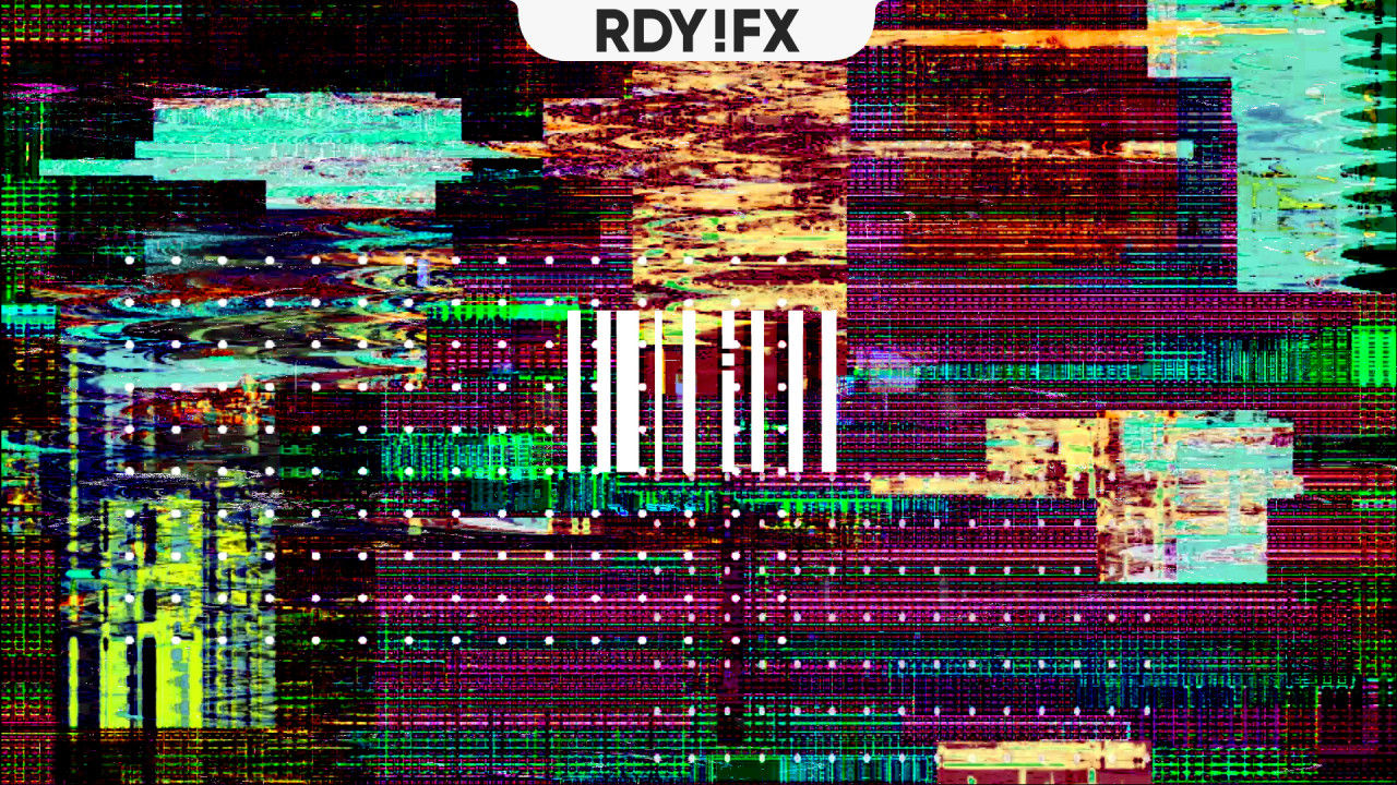 创建动态和时尚毛刺效果徽标素材库精选pr模板