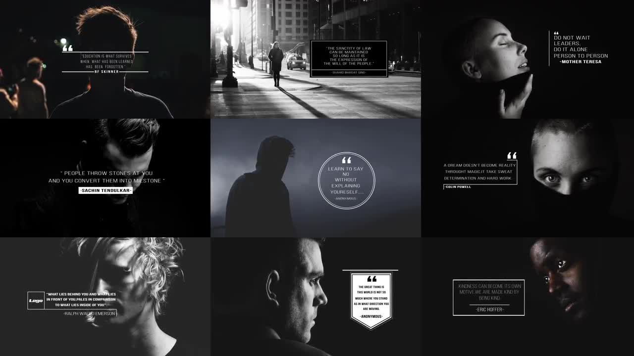 15个时尚优雅的全屏标题素材库精选AE模板