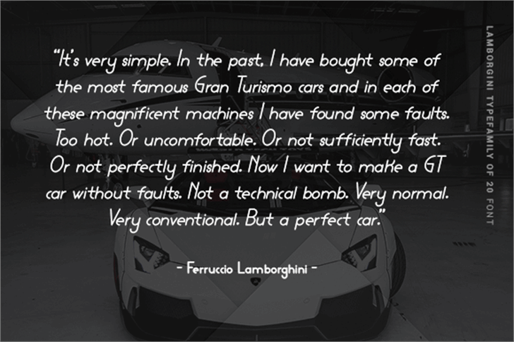 Lamborgini font插图4