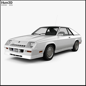 道奇Dodge Charger L-body 1987 素材之家精选3D模型