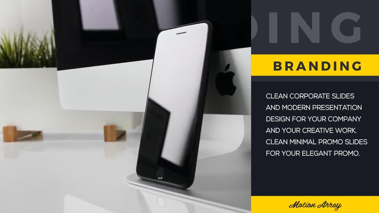 干净现代时尚简单标志显示素材库精选AE模板