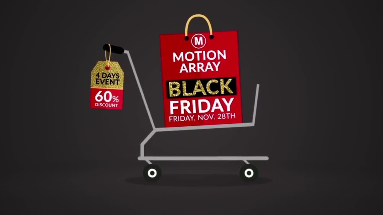 炫酷夺目的黑色星期五促销宣传素材库精选AE模板