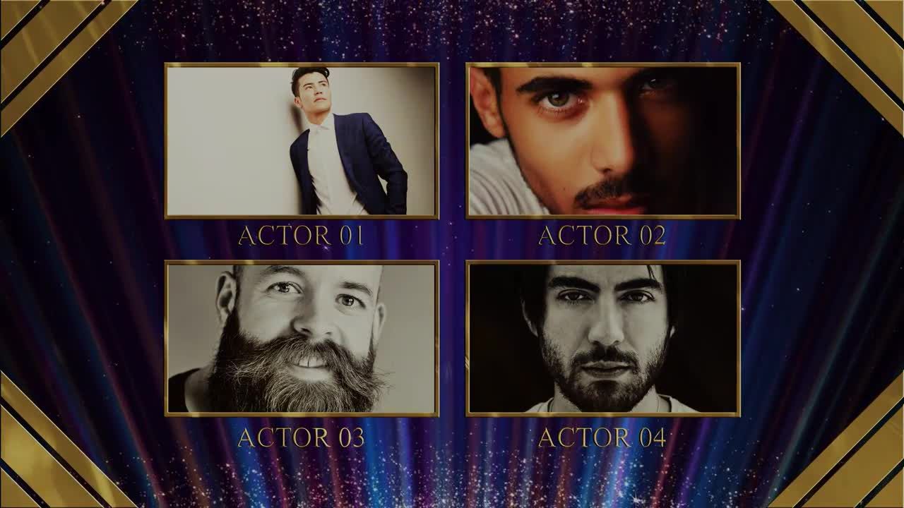 奥斯卡颁奖提名典礼动画素材库精选AE模板