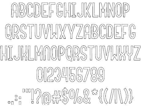 Roundabout font插图2 Roundabout font插图2