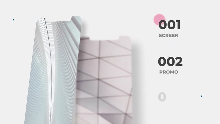 明亮的应用程序屏幕演示素材库精选AE模板