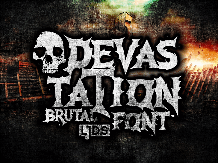 Devastation DEMO font插图 Devastation DEMO font插图