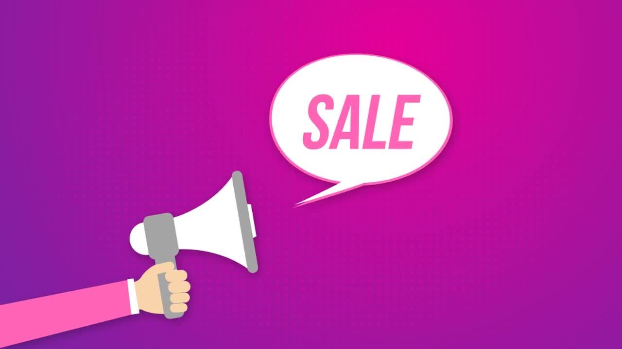 9个迷人独特创意的动画销售图标素材库精选AE模板