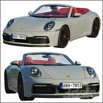 2019保时捷911卡雷拉敞篷车素材之家精选3D模型