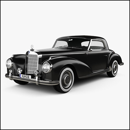 Mercedes-Benz 300 (W188) S coupe 1951奔驰汽车素材之家精选3D模型
