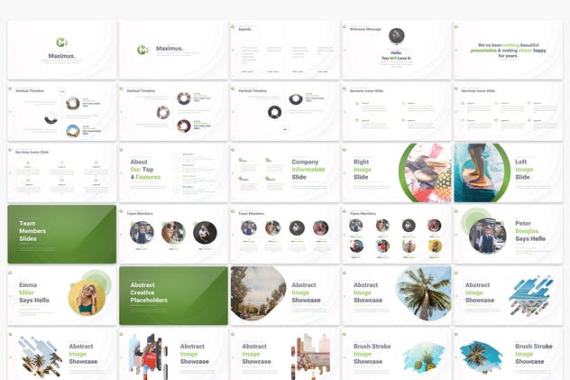 新能源企业/项目介绍PPT模板素材下载 MAXIMUS – Multipurpose PowerPoint Presentation插图(1)